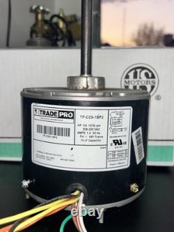 1075 RPM Fan Motor 1/4 HP 208/230v 1 Phase Condenser Fan Motor Ship Free