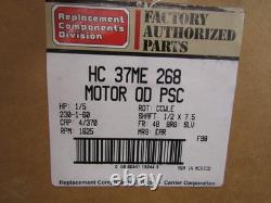 1 GE Motors Condenser Fan Motor 5KCP39BG7524S, 1/5 hp, 230V HC 37ME 268. NEW