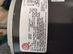 3742 (K55HXTDR-8455) Emerson 3/4 HP Condenser Fan Motor, 460 V, 1075 RPM