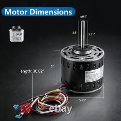 5KCP39HGS599S Blower Fan Motor 1/3 HP 115V 1075RPM 4-Speed, Furnace Blower Fan