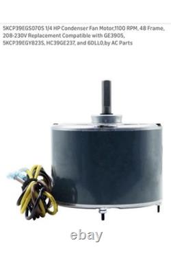5KCP39 EGS070S 1/4 HP Condenser Fan Motor, 1100 RPM, 48 Frame, 208-230V