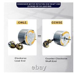 5KCP39 EGS070S 1/4 HP Condenser Fan Motor, 1100 RPM, 48 Frame, 208-230V