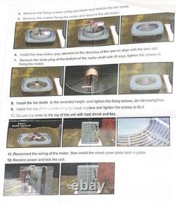 5KCP39 EGS070S 1/4 HP Condenser Fan Motor, 1100 RPM, 48 Frame, 208-230V