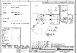 5 Diameter Condenser Fan Motor 1/5 hp 1075 RPM 1-Speed 208-230V # OMC6517