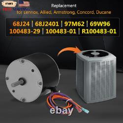 68J24 Condenser Fan Motor Replaces for Lennox 68J2401, 1/3 HP, 208/230V-1Ph