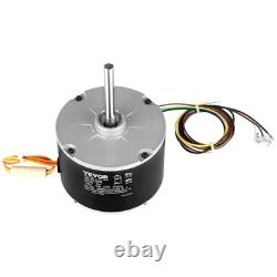 AC Condenser Fan Motor Copper 1/5HP 825RPM Reversible Replacement with Capacitor