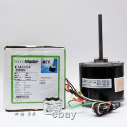 A/C Condenser Fan Motor 1/4 HP 825 RPM Replacement for Fasco D934 with Capacitor