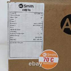 A. O. Smith Condenser Fan Motor 1/3 HP 1075 RPM 60Hz 4ME16 70° Ambient Temp