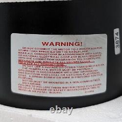 A. O. Smith Condenser Fan Motor 1/3 HP 1075 RPM 60Hz 4ME16 70° Ambient Temp