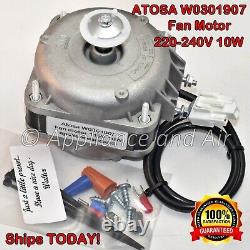 Atosa W0301907 Condenser Fan Motor 220V + Instructions, Hardware SHIPS TODAY