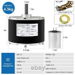 Bbsjujnn 5KCP39FGS071S Carrier Condenser Motor 1/4 HP 208-230v