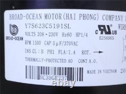 Broad Ocean HC39GE237 Condenser Fan Motor 208-230V 1/4HP Y7S623C5191SL 20220120