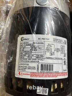 CENTURY Condenser Fan Motor, 1/2 HP, 1075 rpm, 60Hz, C513V1