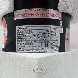 CENTURY Condenser Fan Motor 1/4 HP 1075 RPM 60Hz 4ME14 70° Ambient Temp