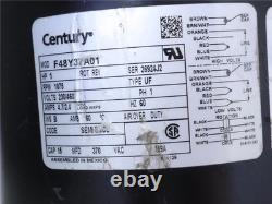 CENTURY F48Y37A01 Condenser Fan Motor 1HP 1075RPM 230/460V
