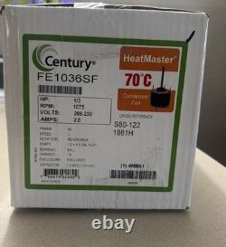 CENTURY FE1036SF Condenser Fan Motor, 1/3 RPM 1075, S80-1221861H