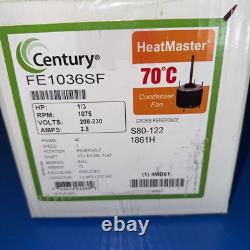CENTURY FE1036SF Condenser Fan Motor, 1/3 RPM 1075, S80-1221861H