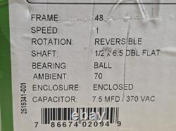 CENTURY FEH1026SF Condenser Fan Motor, 1/4 HP, 1075 rpm, 60Hz 4ME14