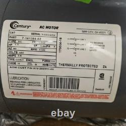 CENTURY Industrial HVAC Condenser Fan Motor 7-141384-02 1.5HP 1140 Rpm 460V NEW