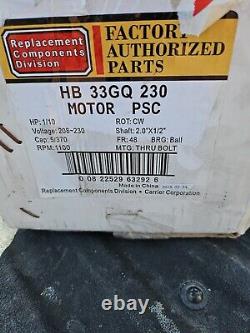 Carrier Fan Motor 208-230V 1/10Hp 1100Rpm HB33GQ230