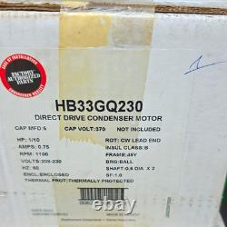 Carrier HB33GQ230 Condenser Fan Motor 208-230V 0.75A CW Direct Drive Ball