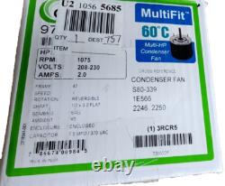 Century 9723 Condenser Fan Motor 1075 RPM, 1/4-1/5-1/6 HP, 208-230Vac Frame 42