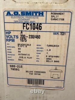 Century FC1046 Condenser Fan Motor 0.4HP 200-230/460V 1075RPM REV