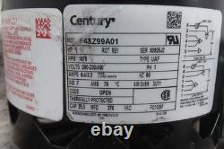 Century FC1106F 1 HP 1075 RPM 200-230/460VAC Perm Split Cap Condenser Fan Motor