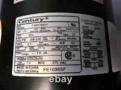 Century FE1038SF Condenser Fan Motor, 1/3 HP, 825 RPM, 60 Hz
