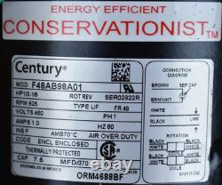Century ORM4688BF Condenser Fan Motor 1/8 To 1/3 Hp 825Rpm 460V
