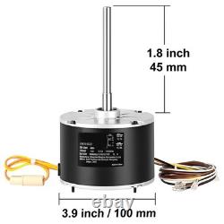 Condenser Fan Motor 1/10 HP 208-230V 1100 RPM Replacement with Capacitor