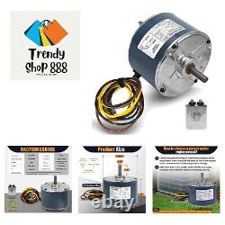Condenser Fan Motor, 1/4 HP, 1100 RPM, 48 Frame, 208-230V Condenser Fan Motor