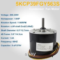 Condenser Fan Motor 1/4 HP 208-230V fits Zhongshan Broad-Ocean for Carrier