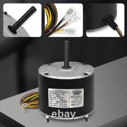 Condenser Fan Motor 1/5HP 1100RPM 208-230V Replacement for HVAC Systems