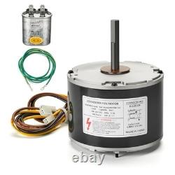 Condenser Fan Motor 1/5 HP 208-230V 1100RPM Includes Capacitor