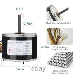 Condenser Fan Motor 1/5 HP 208-230V 1100RPM Includes Capacitor