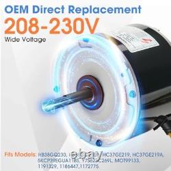 Condenser Fan Motor 1/5 HP 208-230V 1100RPM Includes Capacitor