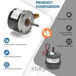Condenser Fan Motor 1/5 HP 208-230V 1100RPM Includes Capacitor
