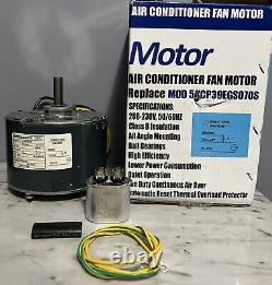 Condenser Fan Motor 5KCP39EGS070S, 1/4 hp, 1100 RPM, 208-230V Condenser Fan Motor