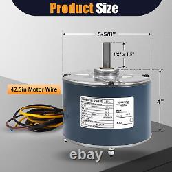 Condenser Fan Motor 5KCP39EGS070S, 1/4hp, 1100RPM, 208-230V Condenser Fan Motor ac