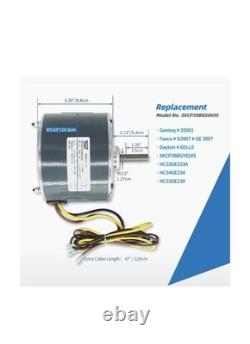 Condenser Fan Motor Replacement for Carrier 5KCP39BGS069S #3S001, #GE3907 Genteq