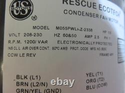 Condenser Fan Motor US Motors# M055PWLKZ-2338
