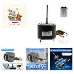 Condenser Motor, 1/4 HP, 208/230V, 1075RPM Condenser Fan Motor, Reversible Ro