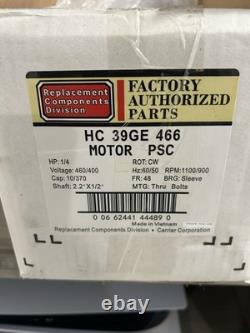 Condensing Fan Motor Y7S662D21 HC 39GE 400/460 1 PH HP 1/4 ROT CW RPM 1100/900