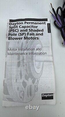 DAYTON 3M221B Condenser Fan Motor Cradle Base Mount Open Air-Over 1/2 HP 1075RPM