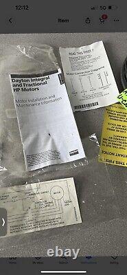 DAYTON Condenser Fan Motor 24PR75, Open Air-Over, 2 HP, 1,140 RPM T-Stat