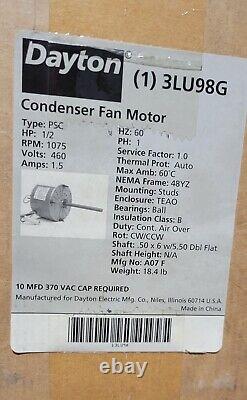 Dayton 3LU98G Condenser Fan Motor