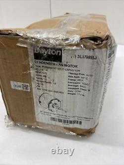 Dayton 3Lu98 Condenser Fan Motor, 1/2 Hp, 1075 Rpm, 60Hz