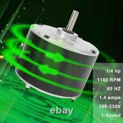 Durable 1/4 Hp Condenser Fan Motor 1100 RPM Compatible with Carrier and Dayton