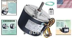 Durable 208/230V Condenser Fan Motor with Reversible Rotation & Capacitor